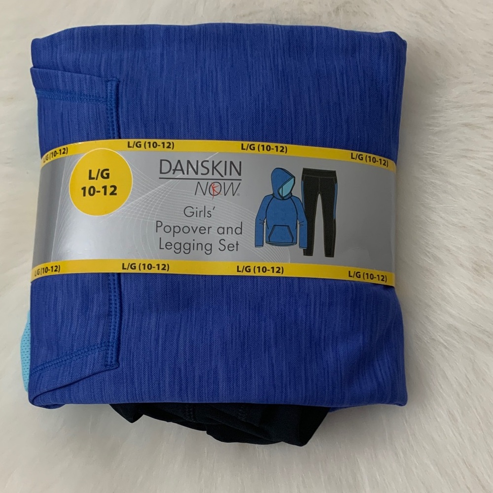 Danskin Now Girls' Blue Popover and Legging Set